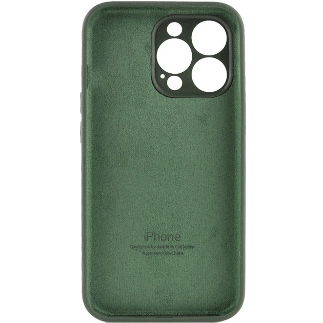 Чехол Silk Full Camera Protective (AA) для Apple iPhone 14 Pro Max (6.7") Зеленый / Cyprus Green Без бренда - изображение 2