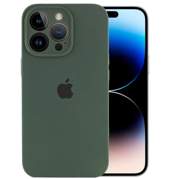 Чехол Silk Full Camera Protective (AA) для Apple iPhone 14 Pro Max (6.7") Зеленый / Cyprus Green Без бренда - изображение 5