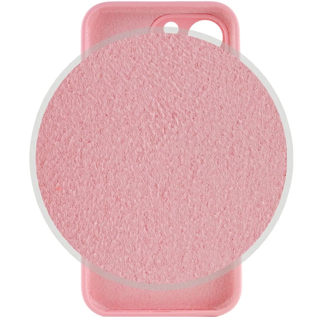 Чехол Silicone Case Full Camera Protective (AA) для Apple iPhone 14 Pro Max (6.7") Розовый / Light pink Без бренда - изображение 3