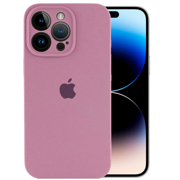 Чехол Silicone Case Full Camera Protective (AA) для Apple iPhone 14 Pro Max (6.7") Лиловый / Lilac Pride Без бренда - изображение 5