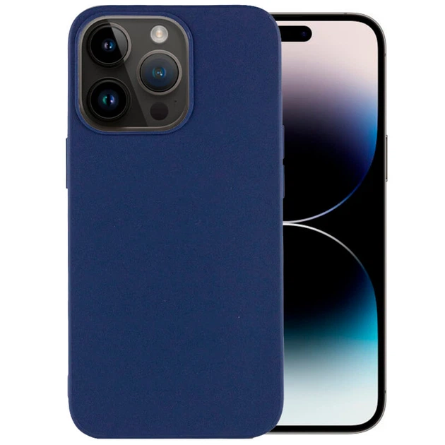 Силиконовый чехол Candy для Apple iPhone 14 Pro Max (6.7") Синий Без бренда - изображение 5