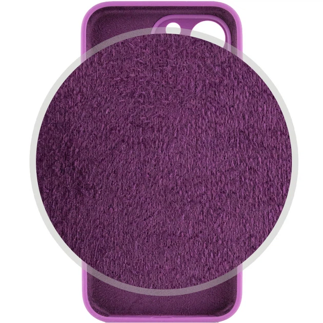 Чехол Silicone Case Full Camera Protective (AA) для Apple iPhone 14 Pro Max (6.7") Фиолетовый / Grape Без бренда - изображение 3