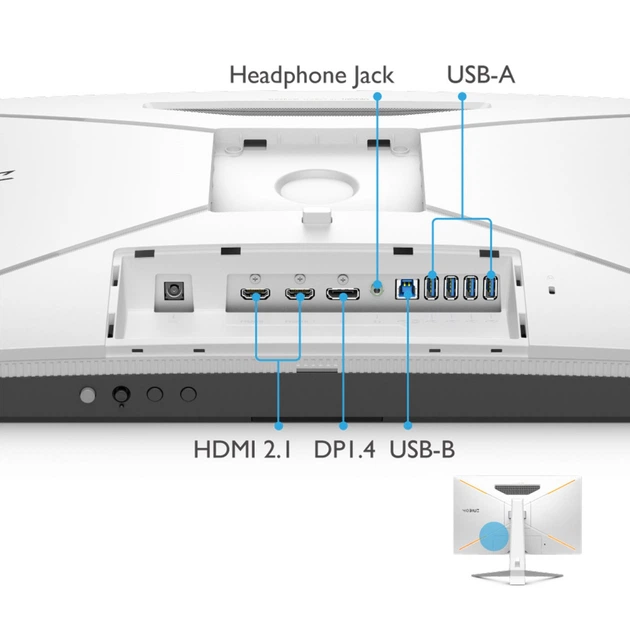 Монитор BenQ EX2710U WHITE (9H.LKTLA.TBE) - изображение 7