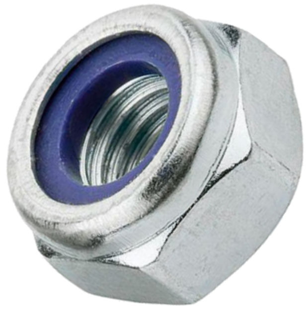 Гайка М14х1,5 DIN985 самостопорна дрібна різьба кл.міц.8 цинк Steelfix ...