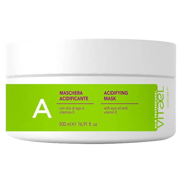 Маска для фарбованого волосся VITAEL COLOURED HAIR ACIDIFY MASK 500 мл - Фото 1 Маска для фарбованого волосся VITAEL COLOURED HAIR ACIDIFY MASK 500 мл - зображення 1