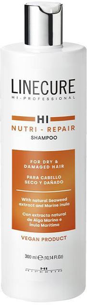 Акция на Шампунь відновлювальний для пошкодженого волосся HI Hipertin Linecure Vegan Nutri-Repair 300 мл от Rozetka