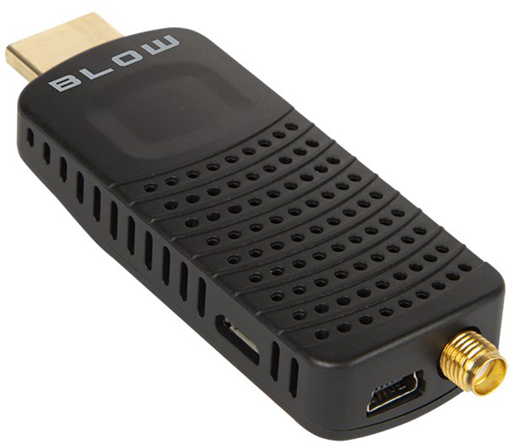 Тюнер наземного телебачення Blow DVB-T2 7000FHD MINI H.265 77-044# (5900804124405) - зображення 1
