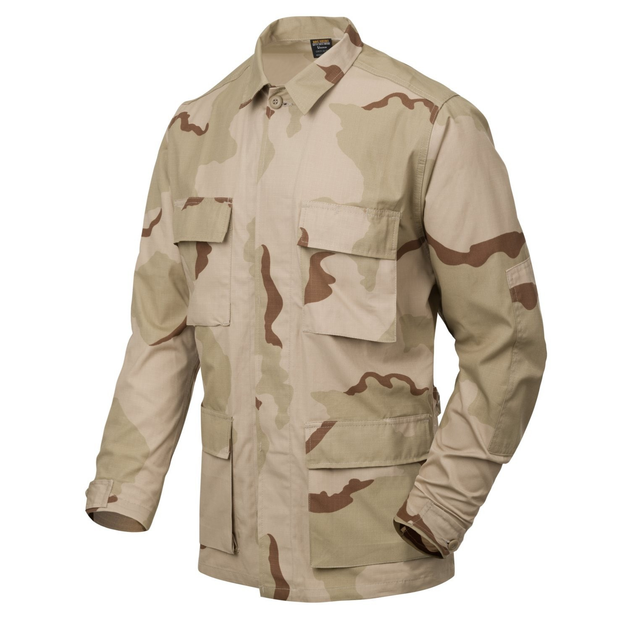 Китель (Бавовна, Ріпстоп) BDU - Cotton Ripstop Helikon-Tex PL Desert XL/Regular Тактичний чоловічий - зображення 1