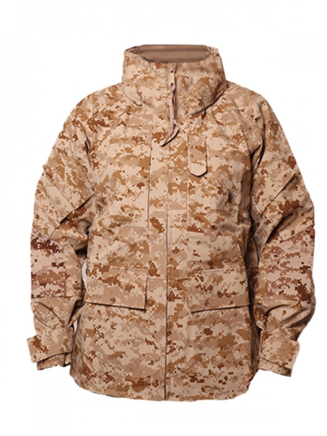 Куртка дождевик Apecs USMC - H₂O Proof Helikon-Tex USMC Digital Desert L/Regular Тактическая мужская - изображение 1