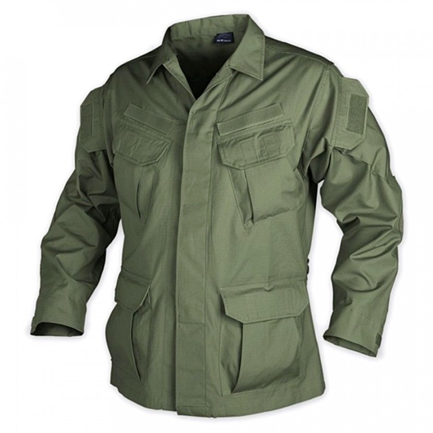 Китель унісекс (Бавовна Ріпстоп) SFU - Cotton Ripstop Helikon-Tex Olive Green M/Long Тактичний - зображення 1