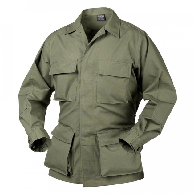 Кітель (Ріпстоп) BDU - NyCo Ripstop Helikon-Tex Olive Green XXL/Regular Тактичний чоловічий - зображення 1