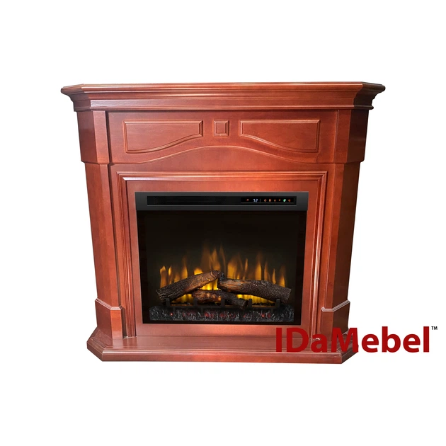 Каминокомплект IDaMebel Chicago коричнево-красный (1250x1115x415) с камином Dimplex XHD28 с обогревом, реалистичным эффектом пламени, дровами и тлением дров. - Фото 1 Каминокомплект IDaMebel Chicago коричнево-красный (1250x1115x415) с камином Dimplex XHD28 с обогревом, реалистичным эффектом пламени, дровами и тлением дров. - изображение 1