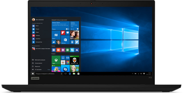 Laptop Lenovo ThinkPad X13 (20UF0038PB) Czarny - obraz 1