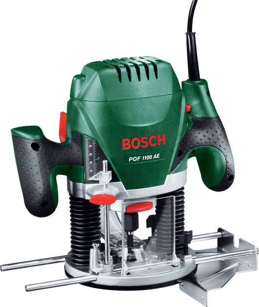 Фрезер Bosch POF 1400 ACE, Constant Electronic + Набор 6 фрез, 1400 Вт, переходник к пылесосу, чемодан (060326C801) - Фото 5 Фрезер Bosch POF 1400 ACE, Constant Electronic + Набор 6 фрез, 1400 Вт, переходник к пылесосу, чемодан (060326C801) - изображение 5