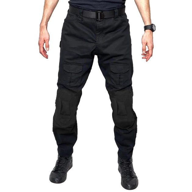 Тактичні штани Lesko B603 Black 30 розмір чоловічі штани військові з кишенями - зображення 2