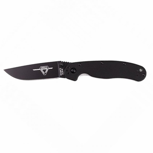 Нож Ontario RAT II BP - Black Handle and Blade (8861) - зображення 1