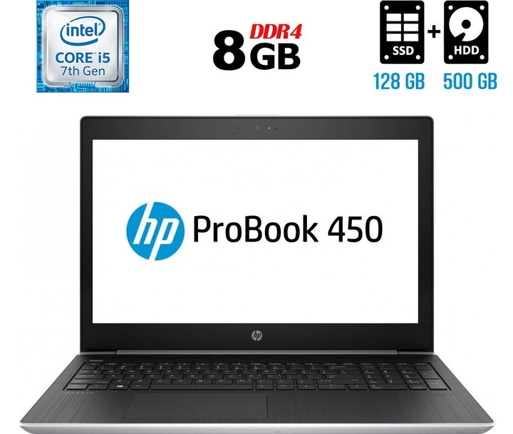 Windowsノート本体 HP ProBook 450 G5 i5-7200U 8GB SSD 512GB HP ProBook 450 G5 Notebook Intel Core i5 7th Gen 8GB 500GB HDD