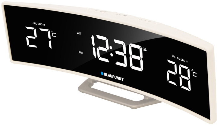 Цифровий годинник Blaupunkt CR12WH alarm clock Black, White (OAVBLABUD0007) - зображення 2