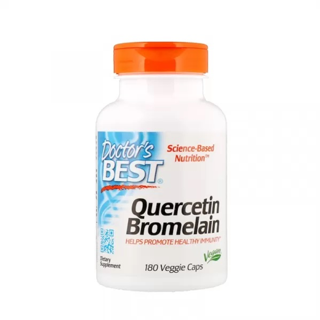 Кверцетин Doctor's Best Quercetin Bromelain 180 Veg Caps – фото, отзывы ...