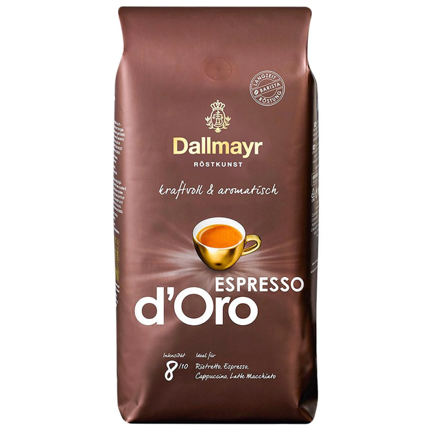 Кофе в зернах Dallmayr Espresso D'oro 1 кг - Фото 1 Кофе в зернах Dallmayr Espresso D'oro 1 кг - изображение 1