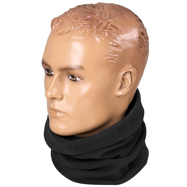 Флісовий горловий шарф Mil-Tec® Black - зображення 1