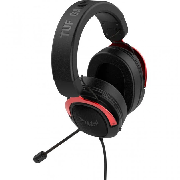 Наушники ASUS TUF Gaming H3 Red (90YH02AR-B1UA00) - Фото 3 Наушники ASUS TUF Gaming H3 Red (90YH02AR-B1UA00) - изображение 3