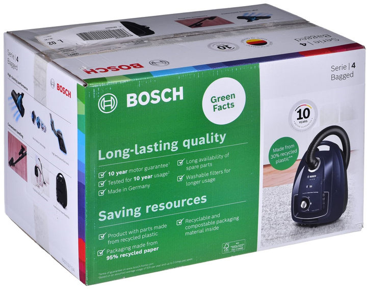 Odkurzacz do czyszczenia na sucho BOSCH BGB38BU3H - obraz 11