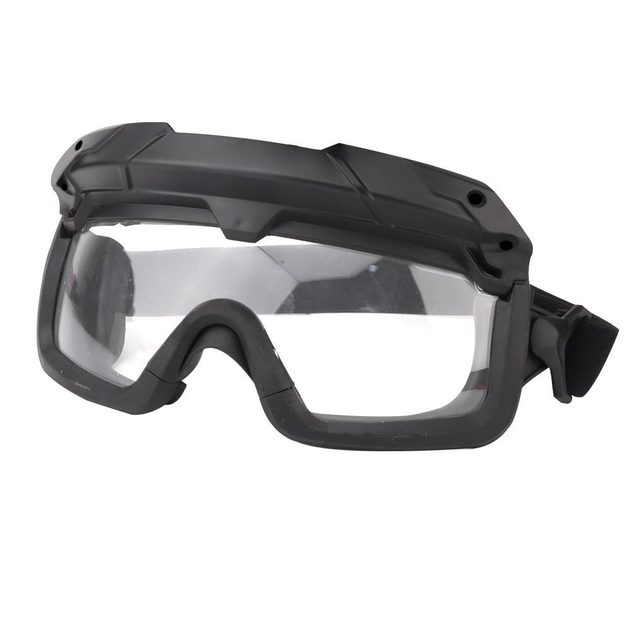 Очки под шлем FAST прозрачная линза, Black (для Airsoft, Страйкбол) - изображение 1