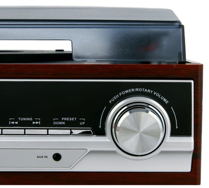 Програвач вінілу Adler Camry Premium Belt-drive audio turntable Black, Chrome, Wood (CR 1113) - зображення 5
