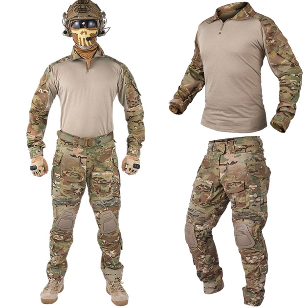 Тактический демисезонный военный коcтюм IDOGEAR G3 Multicam Куртка M65 ,Убакс и Штаны с Защитой колен L Mультикам IDD0026800 -1 - изображение 2