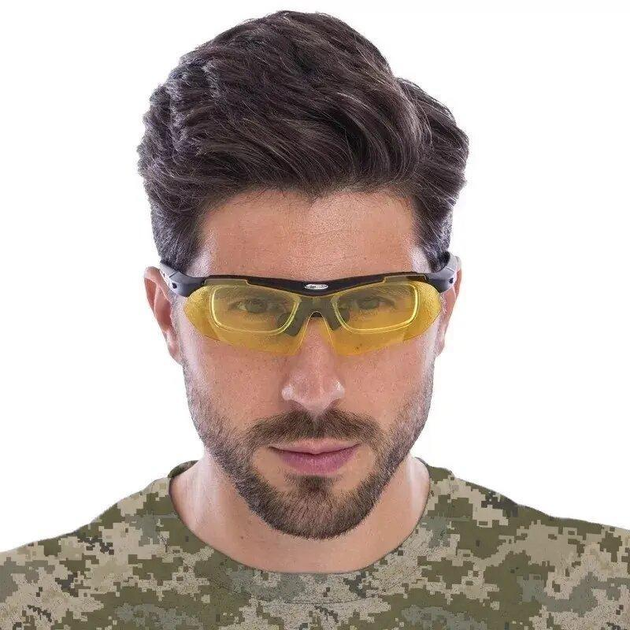 Тактичні окуляри для військових із 5 змінними лінзами - зображення 2
