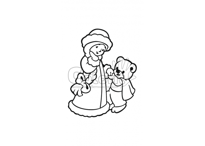 Трафарет для розмальовки кольоровим піском Colorit Новий рік Снігуронька А4 Товар для дитячої творчості - Фото 1 Трафарет для розмальовки кольоровим піском Colorit Новий рік Снігуронька А4 Товар для дитячої творчості - зображення 1
