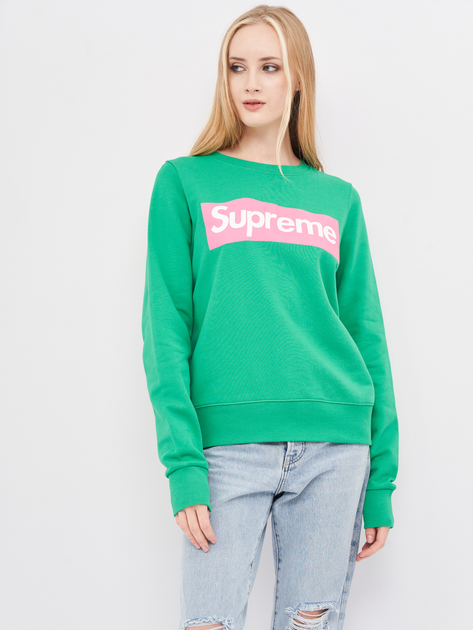 Світшот жіночий Supreme 10363.3 XS (40) Зелений з принтом від Rozetka на платформі USKIDKA Акція на Світшот жіночий Supreme 10363.3 XS (40) Зелений з принтом від Rozetka