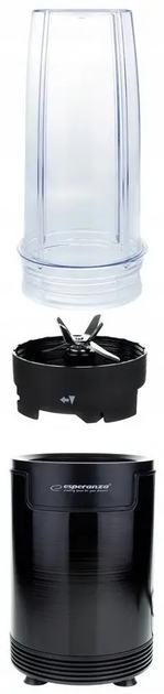 Фітнес блендер для смузі Esperanza Nutri Shot 6W1 EKM029 700 W чорний - зображення 7