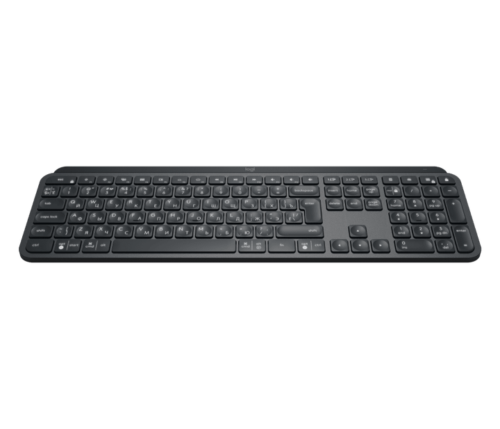 Клавіатура Logitech MX Keys Advanced Wireless Illuminated (920-009417) Graphite [68423] - зображення 2