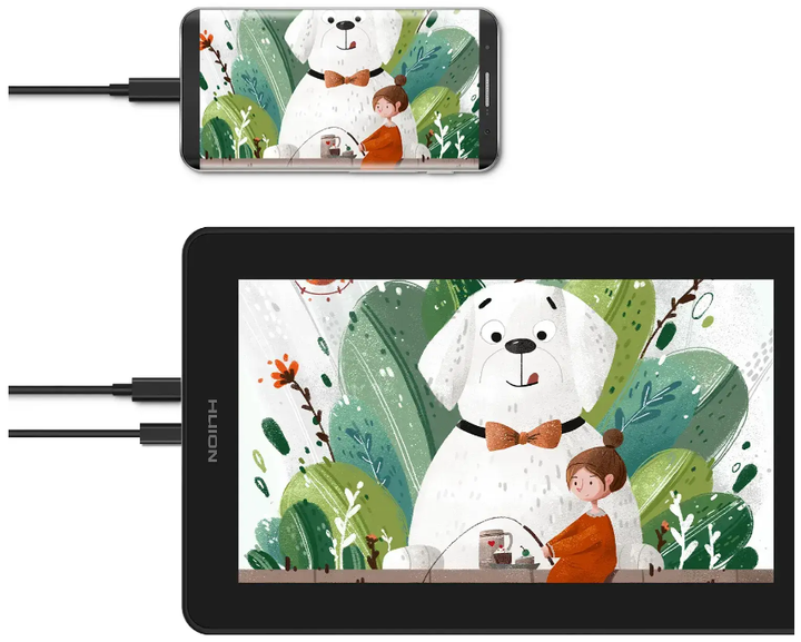 Графический монитор Huion Kamvas 12 (GS1161) Orange [78928] - изображение 4