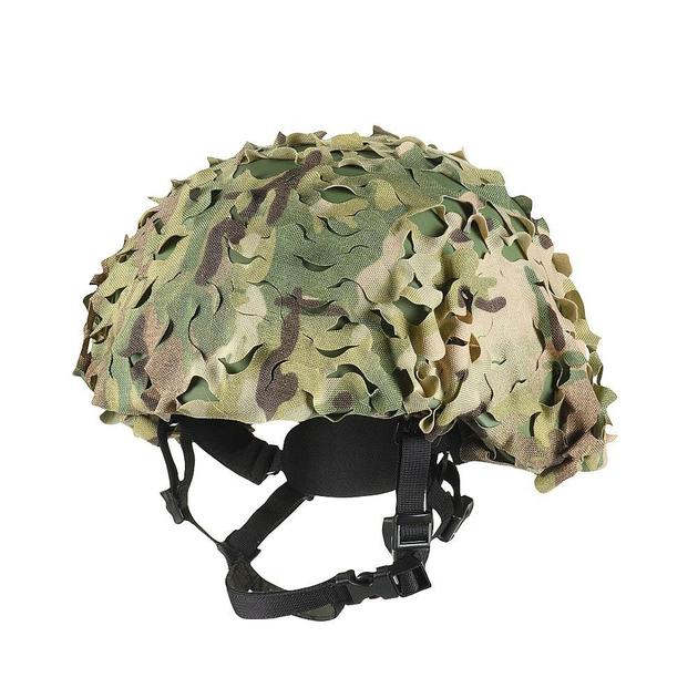 M-Tac кавер на шлем Вільха Multicam, кавер тактический для военных на шлем мультикам от бренда M-Tac - изображение 1