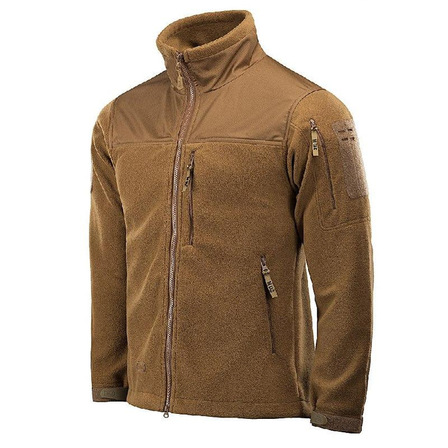 Тактическая M-Tac куртка Alpha Microfleece Gen.II Coyote Brown, военная флисовая кофта койот, флиска для ВСУ XL - изображение 2