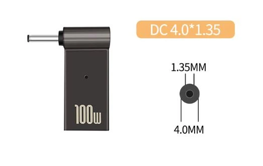 Адаптер STLab USB Type-C to DC Male Jack 4.0x1.35 mm для зарядки ноутбуков ASUS (PD100W-4.0x1.35mm) - изображение 4