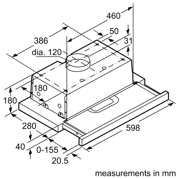 Okap kuchenny Bosch DFT63AC50 - obraz 6