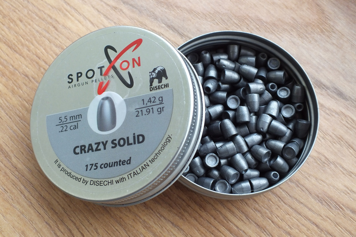 Пули Spoton Crazy Solid 1.42 гр, 175 шт, 5.5 мм - изображение 1