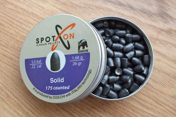 Пули Spoton Solid 1.68 гр, 175 шт, 5.5 мм - изображение 1