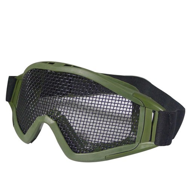 Защитная маска-очки Desert Locusts плетенка OLive (для Airsoft, Страйкбол) - изображение 1