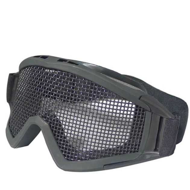 Защитная маска-очки Desert Locusts плетенка Black (для Airsoft, Страйкбол) - изображение 1
