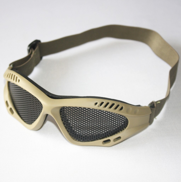 Защитные очки-сетка Tan (для Airsoft, Страйкбол) - изображение 2