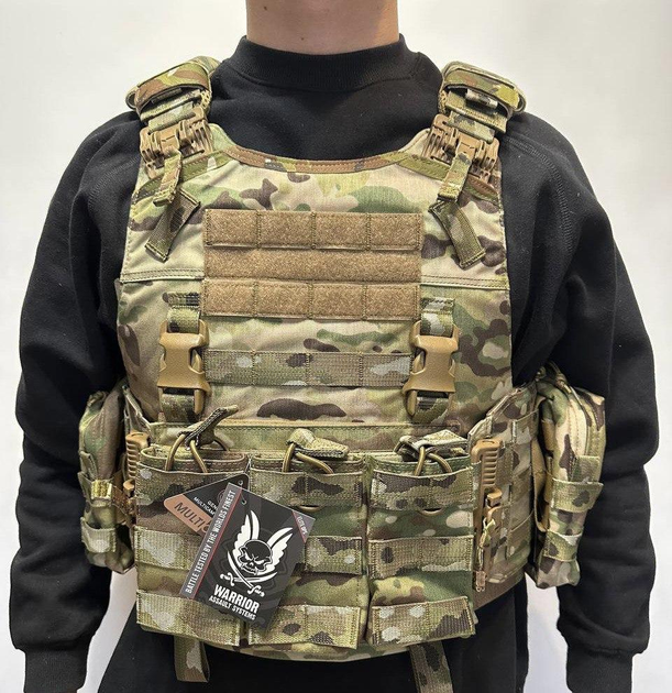 Плитоноска WAS Warrior QRC DFP TEMP Plate Carrier with Triple Open 5.56mm - изображение 1