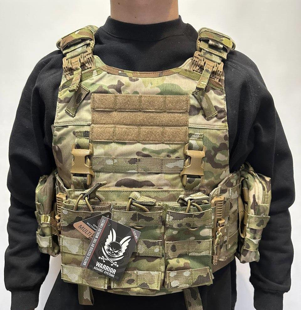 Плитоноска WAS Warrior QRC DFP TEMP Plate Carrier with Triple Open 5.56mm - зображення 1