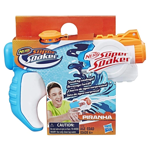Водяной бластер Nerf Super Soaker Piranha (E2769) – игрушки с