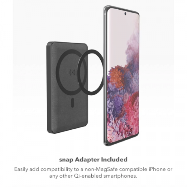 Магнітна батарея Mophie Snap+ Juice Pack Mini MagSafe 5000mAh Black (SNP-JP-MINI-5K-M2) - Фото 3 Магнітна батарея Mophie Snap+ Juice Pack Mini MagSafe 5000mAh Black (SNP-JP-MINI-5K-M2) - зображення 3