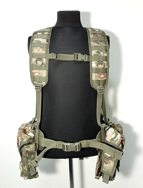 РПС ЗСО РЕЙД Multicam пояс + плечи + 2 подсумка АК, гранаты, сигналки + сухарка (726145) - изображение 1